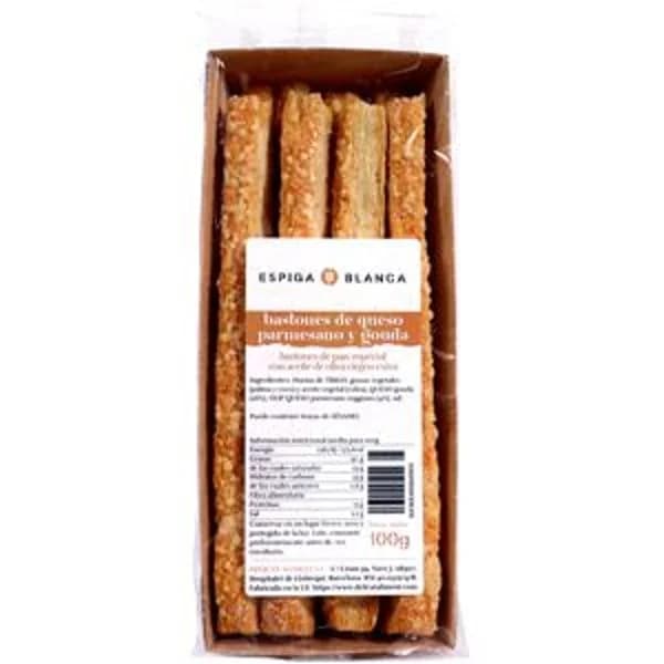 Bastones de queso parmesano y gouda 100 g - 1 ud - Imagen del producto en Findit