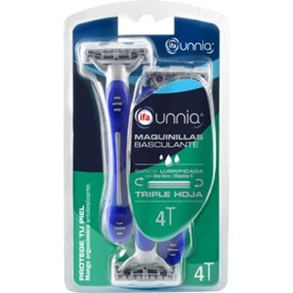 Maquinilla basculante triple hoja 4 unidades - 3.98 ud - Imagen del producto en Findit