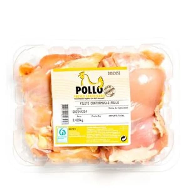 Filete contramuslo certificado bandeja (400 g apr) - 1 kg - Imagen del producto en Findit