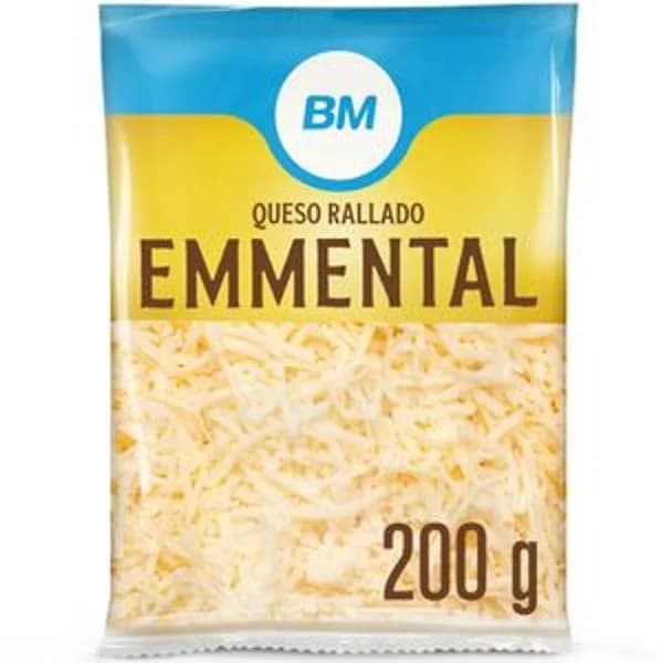 Queso emmental rallado 200 g - 0.2 kg - Imagen del producto en Findit
