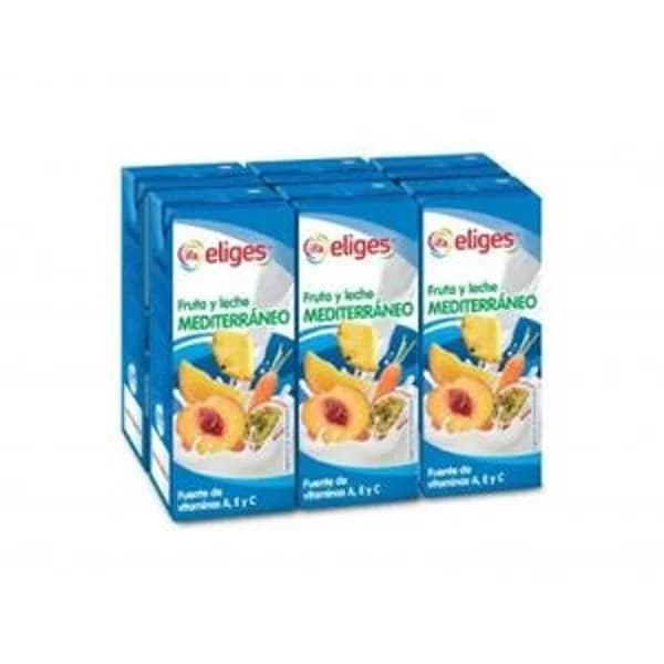 Fruta+leche mediterráneo 6x200 ml - 1.2 l - Imagen del producto en Findit