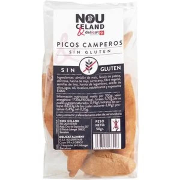 Picos camperos sin gluten 50 g - 0.05 kg - Imagen del producto en Findit