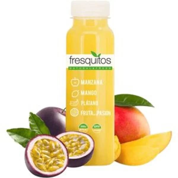 Zumo manzana, mango, plátano y fruta pasión 25 cl - 0.25 l - Imagen del producto en Findit
