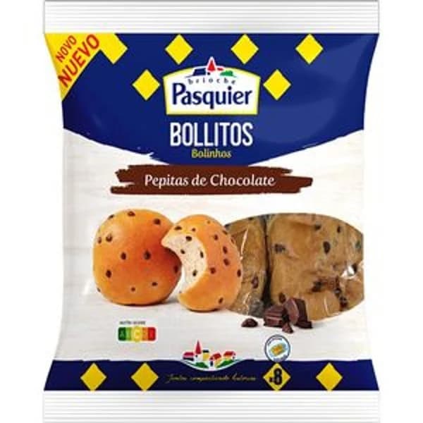 Bollito con pepitas de chocolate 330 g - 0.33 kg - Imagen del producto en Findit