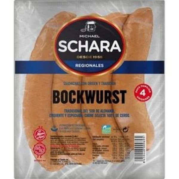 Salchicha bockwurst 4 unidades 400 g - 0.4 kg - Imagen del producto en Findit