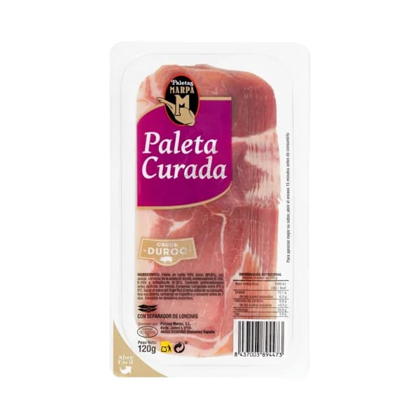 Paleta curada lonchas Paletas Marpa - 0.12 kg - Imagen del producto en Findit