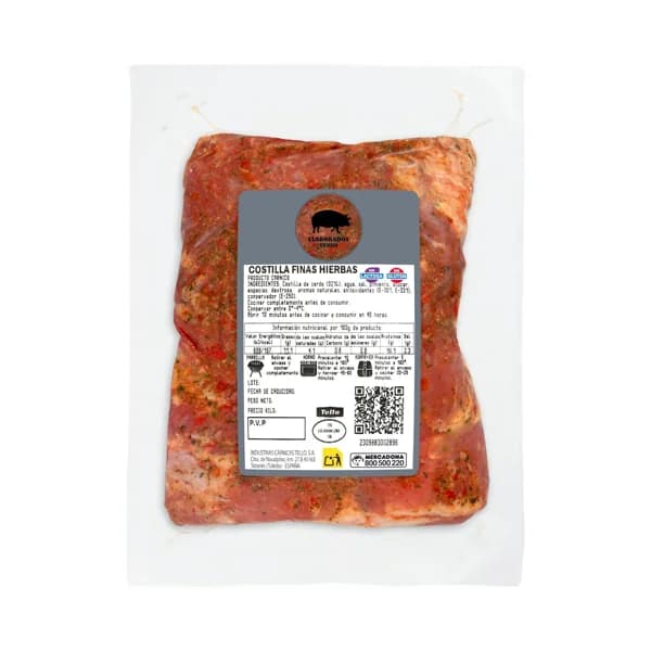 Costilla de cerdo finas hierbas - 0.48 kg - Imagen del producto en Findit