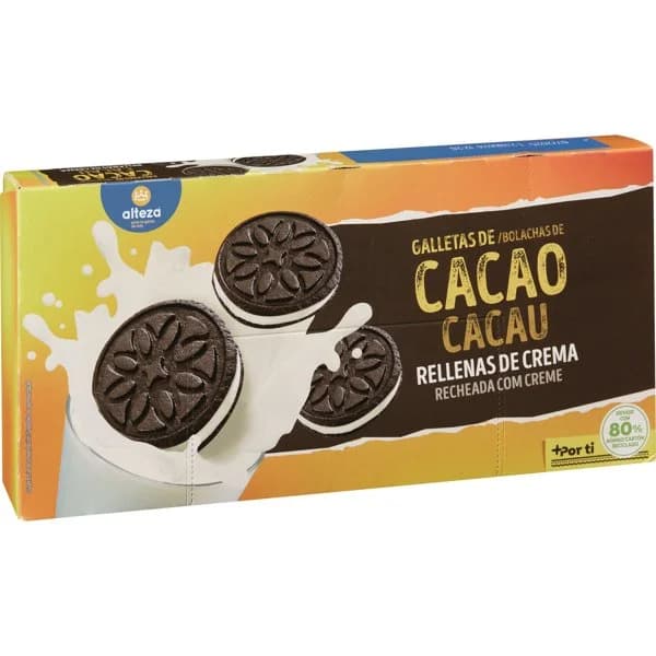 Galleta Cacao Rellena Crema - 0.22 kg - Imagen del producto en Findit