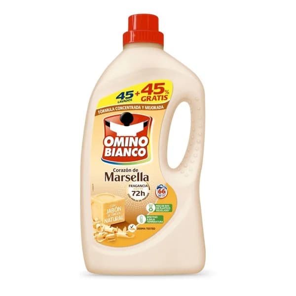 DETERG.OMINO LIQ. MARSELLA 45+21D - 52.88 ud - Imagen del producto en Findit