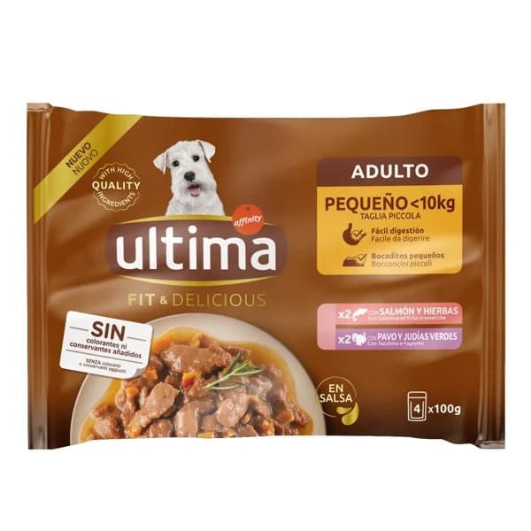 Comida Húmeda Perro Salmón y Pavo 4 x 100G - 1.1 kg - Imagen del producto en Findit