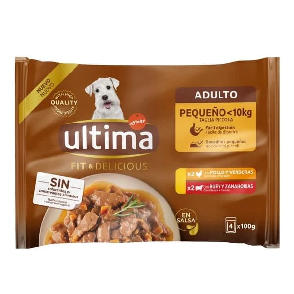 Comida Húmeda Perro Pollo y Buey 4 x 100G - 0.4 kg - Imagen del producto en Findit