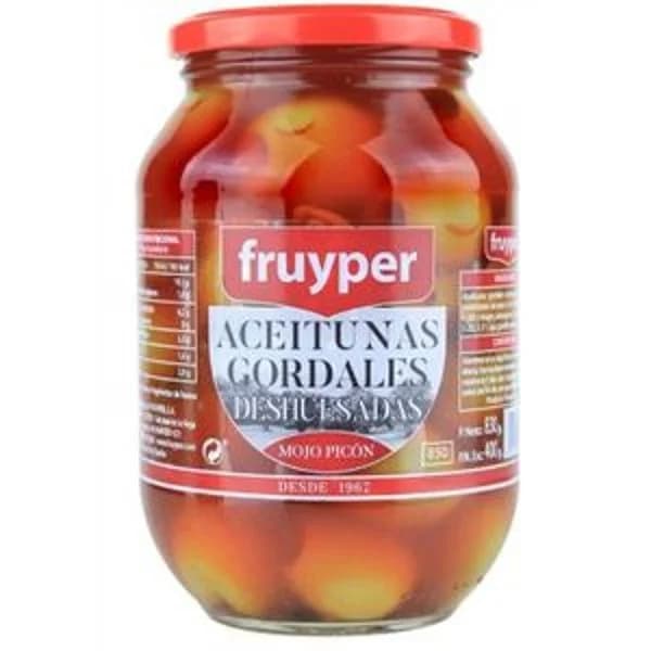Aceitunas gordales mojo picon sin hueso 830 g - 0.33 ud - Imagen del producto en Findit