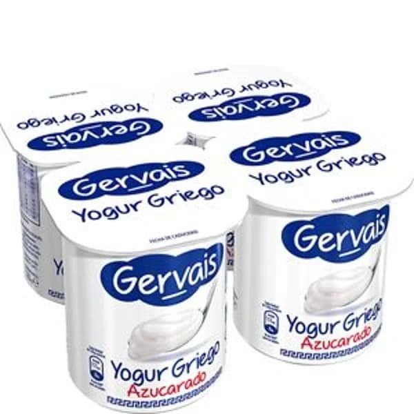 Yogur griego natural azucarado 4x120 g - 0.48 kg - Imagen del producto en Findit