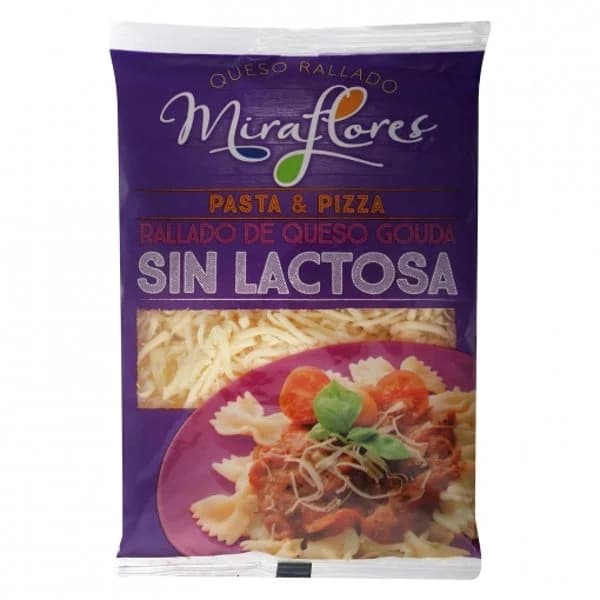 Queso rallado gouda Miraflores sin lactosa 150 g. - 0.15 kg - Imagen del producto en Findit