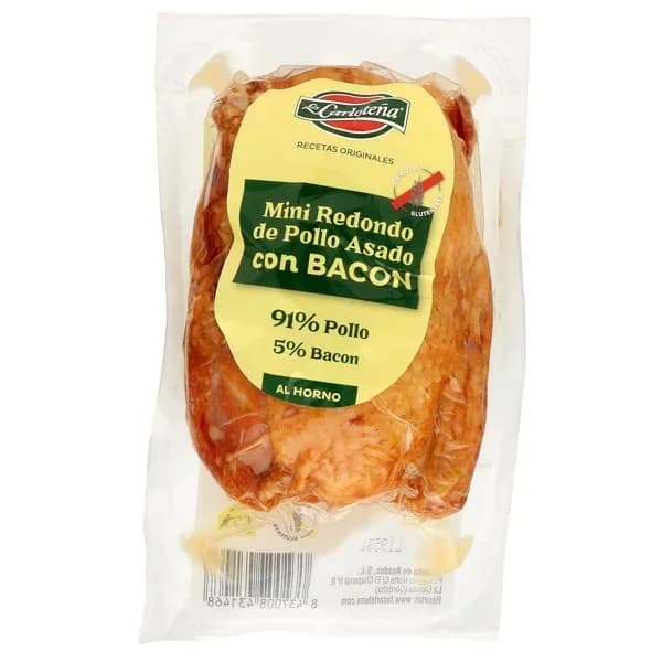 Redondo de pollo asado relleno de bacon La carloteña bolsa 250 g - 0.25 kg - Imagen del producto en Findit
