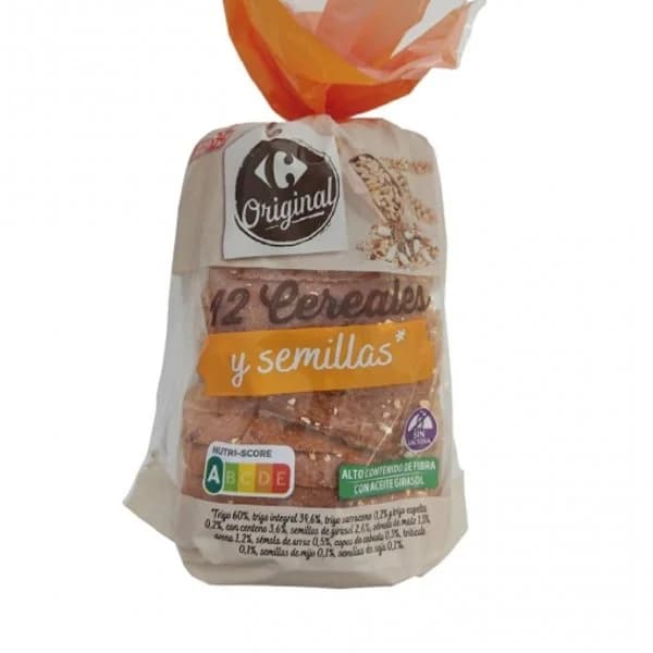 Pan de molde con cereales y semillas Carrefour 675 g. - 0.67 kg - Imagen del producto en Findit