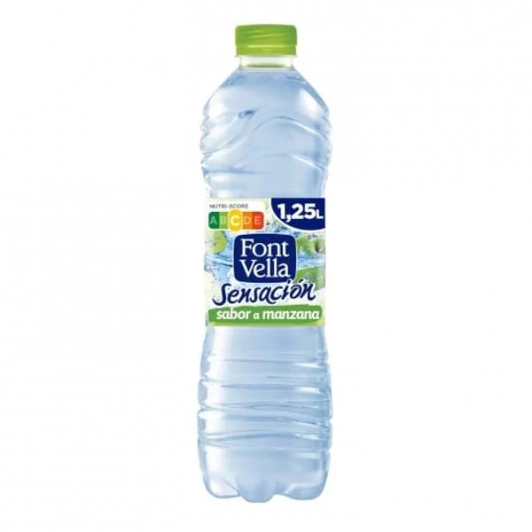 Agua mineral Font Vella Sensación con zumo de manzana 1,25 l. - 1.15 l - Imagen del producto en Findit