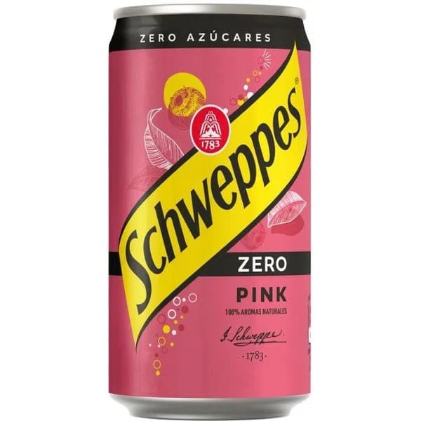 Tónica pink SCHWEPPES ZERO, lata 25 cl - 1 ud - Imagen del producto en Findit