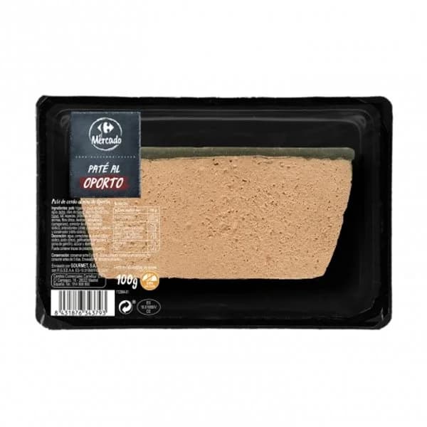 Paté al Oporto Carrefour El Mercado sin gluten 100 g. - 0.1 kg - Imagen del producto en Findit