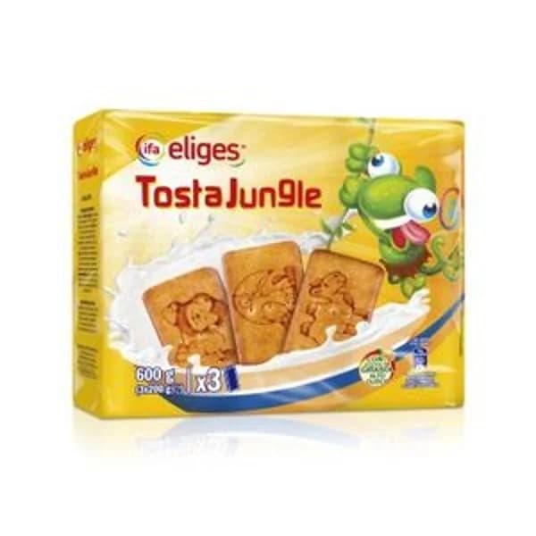 Galleta tosta jungle 3x200 g - 1 ud - Imagen del producto en Findit