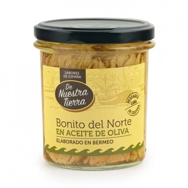 Bonito del norte en aceite de oliva De Nuestra Tierra 210 g. - 0.21 kg - Imagen del producto en Findit