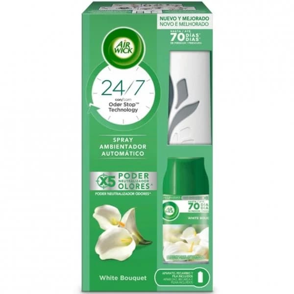 Ambientador automático Freshmatic white bouquet aparato y recambio Air Wick 1 ud. - 1 ud - Imagen del producto en Findit