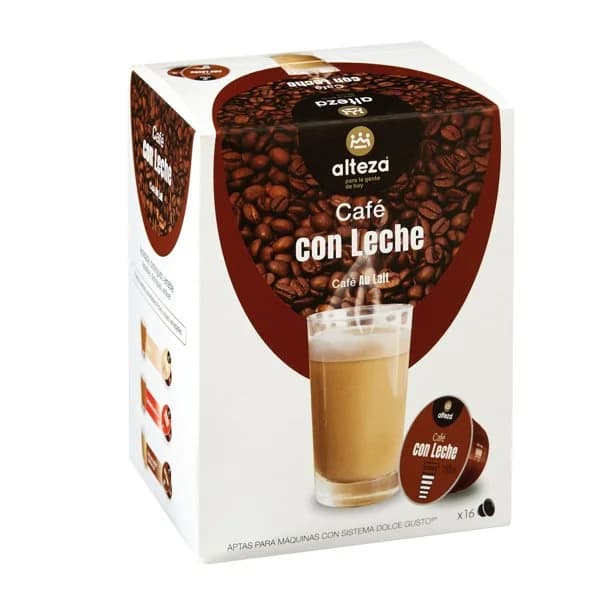 Café Cápsula DG con Leche 16UD - 1 ud - Imagen del producto en Findit