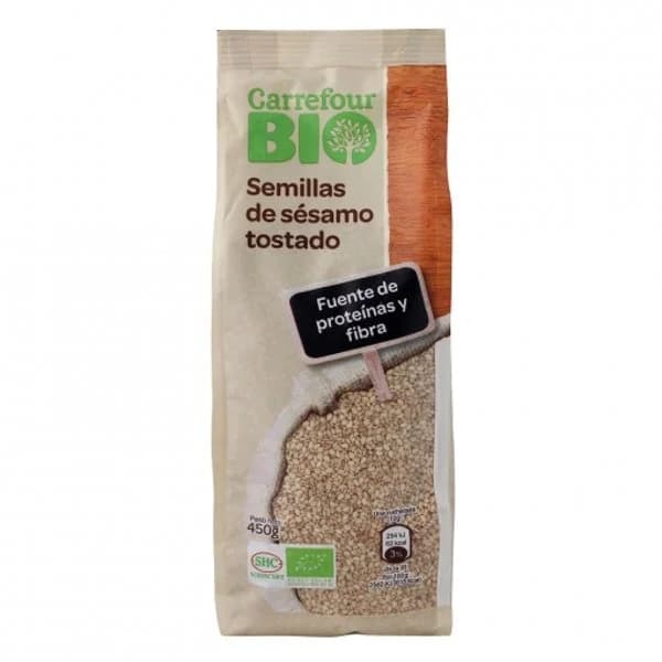 Sésamo tostado ecológico Carreofur Bio 450 g. - 0.45 kg - Imagen del producto en Findit