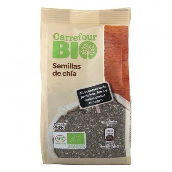 Semillas de chía ecológicas Carrefour Bio 250 g. - 0.25 kg - Imagen del producto en Findit