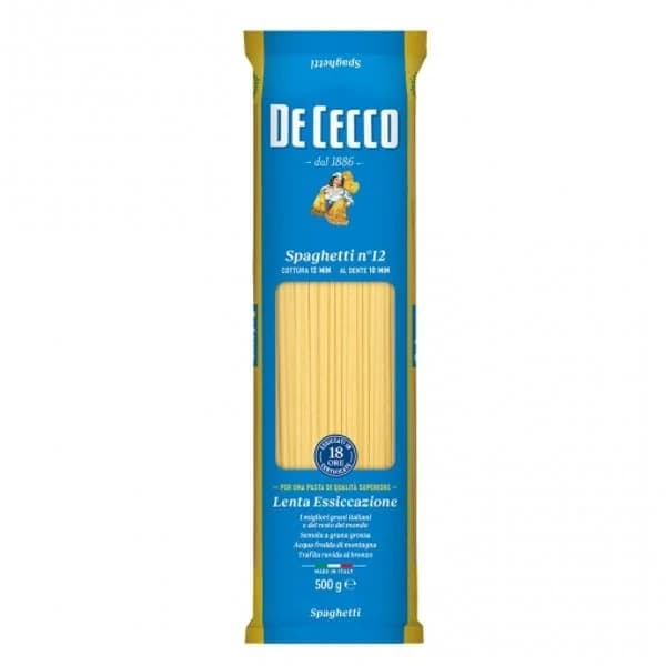 Spaghetti nº12 De Cecco 500 g. - 0.5 kg - Imagen del producto en Findit