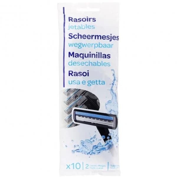Maquinillas desechables para hombre 2 hojas 10 ud. - 10 ud - Imagen del producto en Findit