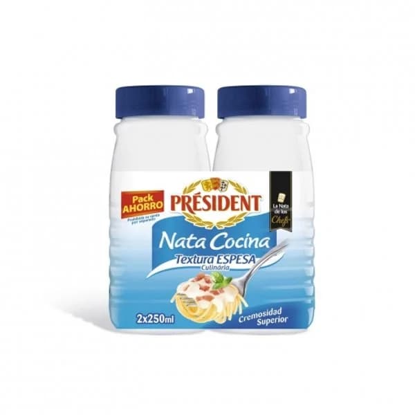 Nata para cocinar espesa Président pack de 2 unidades de 250 ml. - 0.5 l - Imagen del producto en Findit