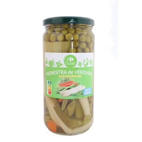 Menestra de verduras sin sal añadida Carrefour 400 g. - 0.4 kg - Imagen del producto en Findit