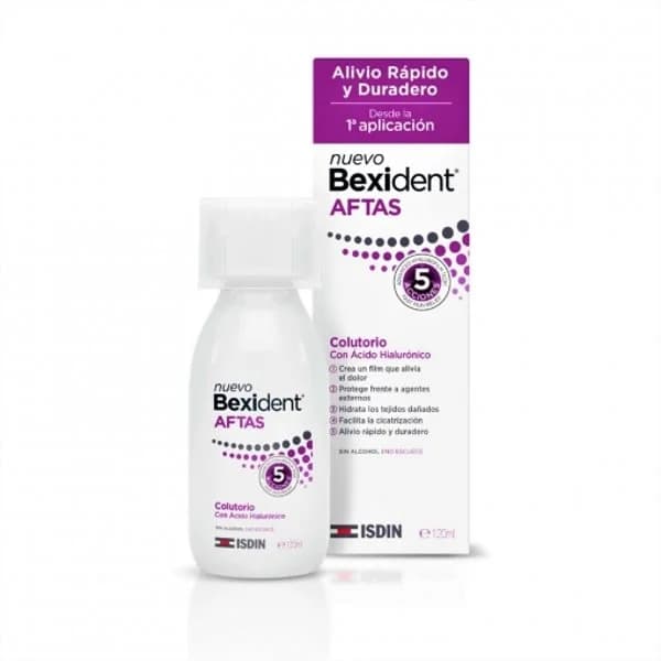 Colutorio Bexident Aftas Isdin 120 ml. - 1 ud - Imagen del producto en Findit