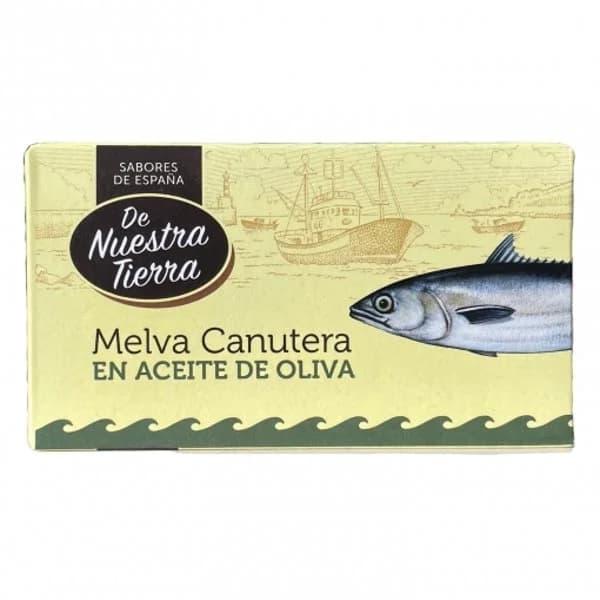 Filetes de melva en aceite de oliva De Nuestra Tierra 78 g. - 0.08 kg - Imagen del producto en Findit