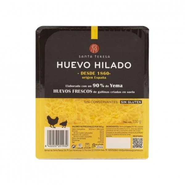 Huevo hilado Santa Teresa sin gluten 100 g - 0.1 kg - Imagen del producto en Findit