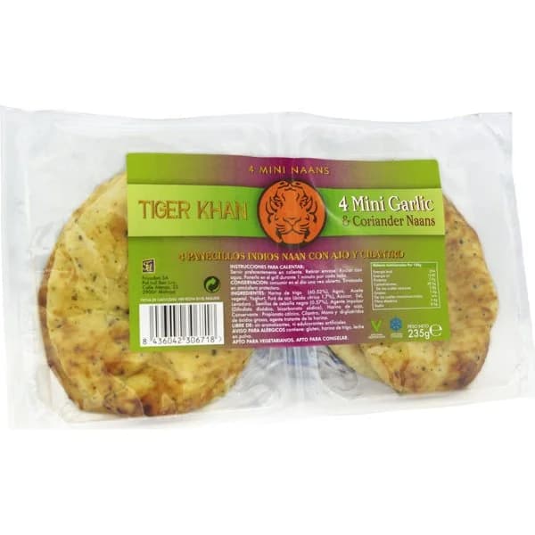 Pan Mini Naan Ajo Cilantro - 1 ud - Imagen del producto en Findit