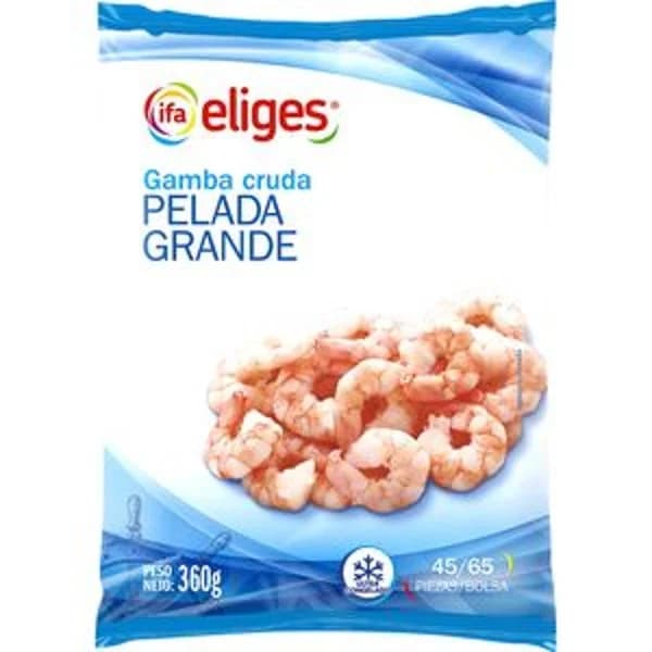 Gamba cruda pelada 45/65 360 g - 0.36 kg - Imagen del producto en Findit