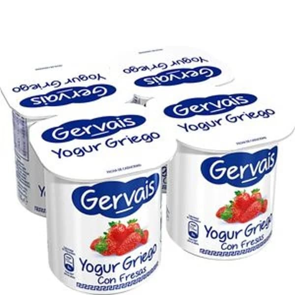 Yogur griego con fresas 4x120 g - 0.48 kg - Imagen del producto en Findit
