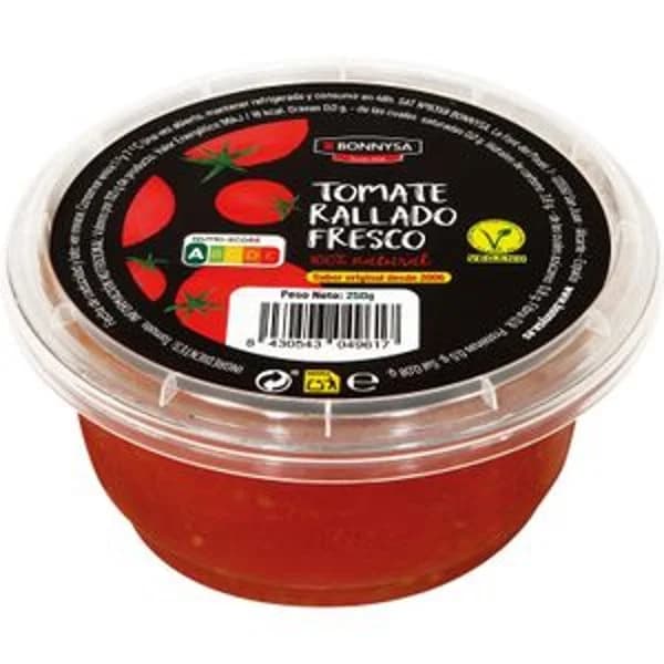 Tomate Rallado Tarrina - 0.25 kg - Imagen del producto en Findit