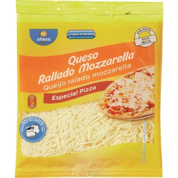 Queso Rallado Mozzarella Especial Pizza - 0.2 kg - Imagen del producto en Findit