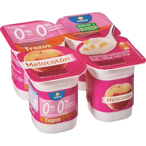 Yogur Con Melocotón 0% 0% - 0.5 kg - Imagen del producto en Findit