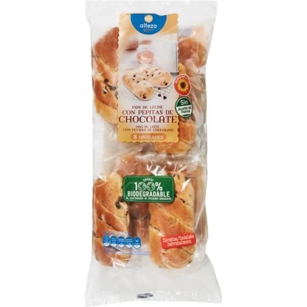 Pan de Leche Con Pepitas de Chocolate - 0.37 kg - Imagen del producto en Findit