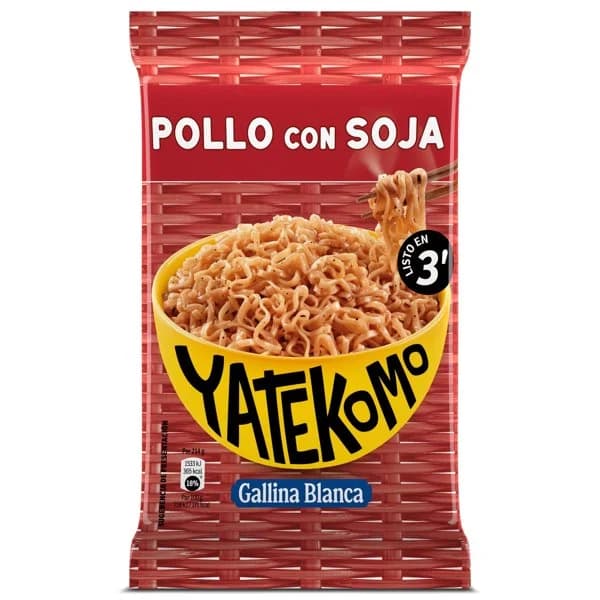 Fideos orientales pollo con soja Gallina Blanca sobre 82 g - 0.08 kg - Imagen del producto en Findit