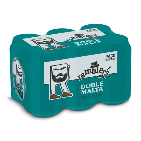 Cerveza doble malta Ramblers de Dia lata 6 x 33 cl - 1.98 l - Imagen del producto en Findit