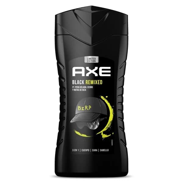 Gel de ducha Black Remixed BZRP Axe botella 250 ml - 1 ud - Imagen del producto en Findit