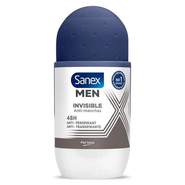Desodorante roll-on dermo invisible Sanex frasco 50 ml - 0.05 l - Imagen del producto en Findit