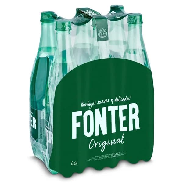 Agua mineral con gas Fonter pack 6 x 1 l - 6 l - Imagen del producto en Findit