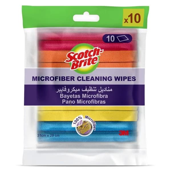 Bayeta de microfibra Scotch brite bolsa 10 unidades - 9.98 ud - Imagen del producto en Findit