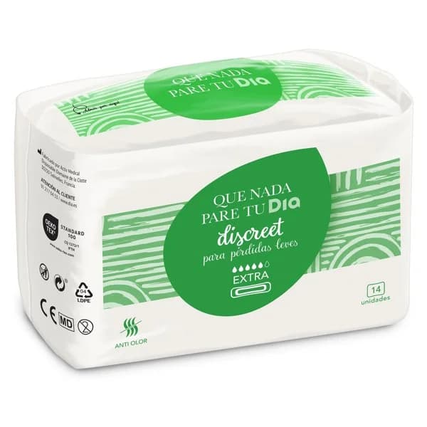 Compresa incontinencia extra Que nada pare tu Dia bolsa 14 unidades - 13.82 ud - Imagen del producto en Findit
